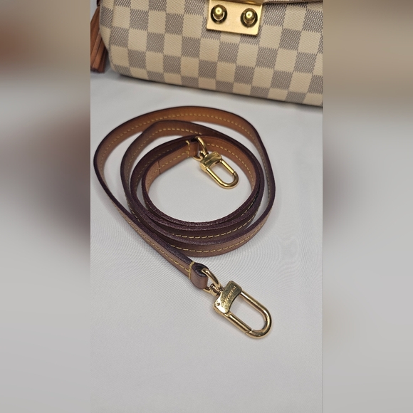 Authentic Louis Vuitton Damier Azur Top Handle Crossbody Bag - Picture 9 of 9